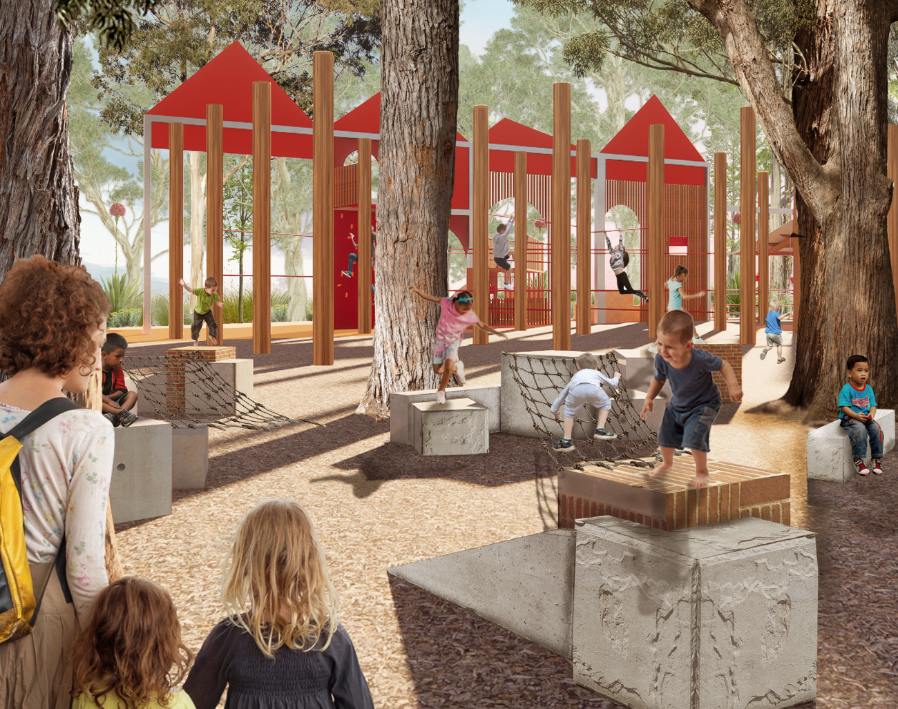 Artist rendering of potential upgrade for Shannons Paddock Playground