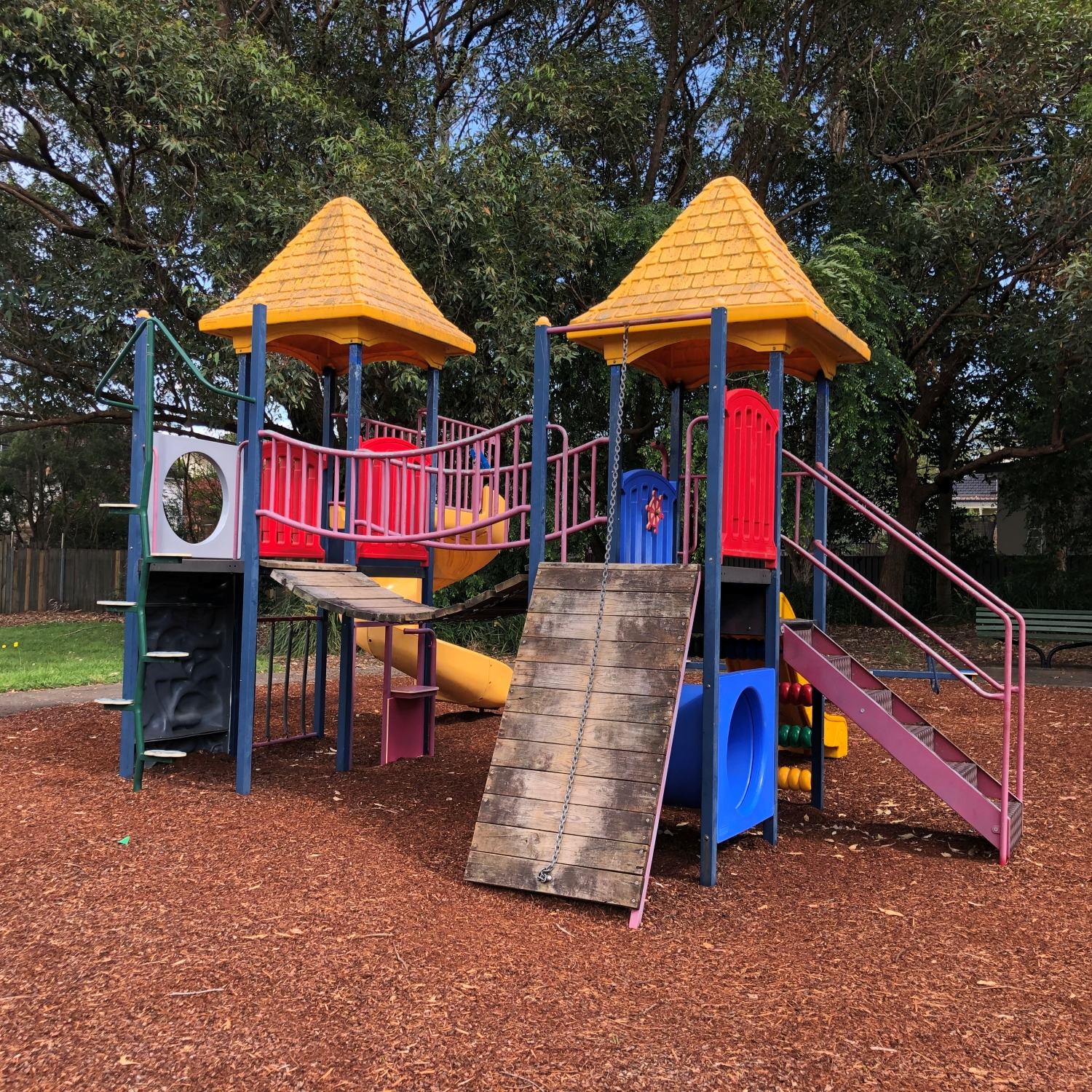 Old playground equipment