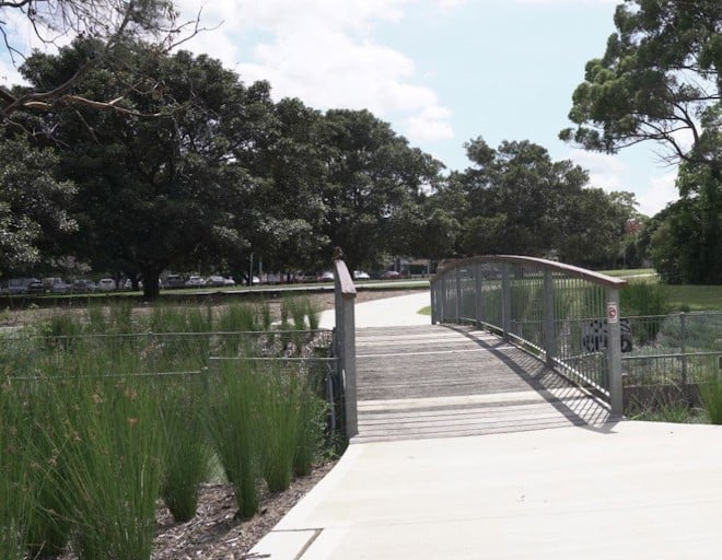 New paths and lawns in Experiment Farm Reserve